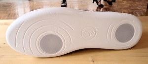 Semelle de sneaker basket de danse entière avec spots pour les tours