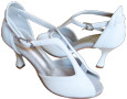 Tamia - chaussure de mariage cuir blanc semelle gomme