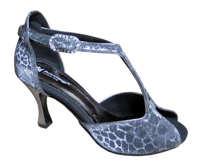 Syrads Chaussures de danse latine pour femme Salsa Samba Tango Bachata Kizomba Chaussures de danse sociale à talons hauts, Talon noir de 8 cm., 38 EU